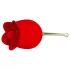 Pretty Love Rose Lover - stimulateur clitoridien 2en1 à langue - silicone rouge