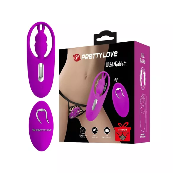 Pretty Love - stimulateur rabbit - double stimulation clitoridienne - rose