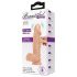 Baile Zebulon - vibrateur réaliste avec testicules - 19cm (naturel)