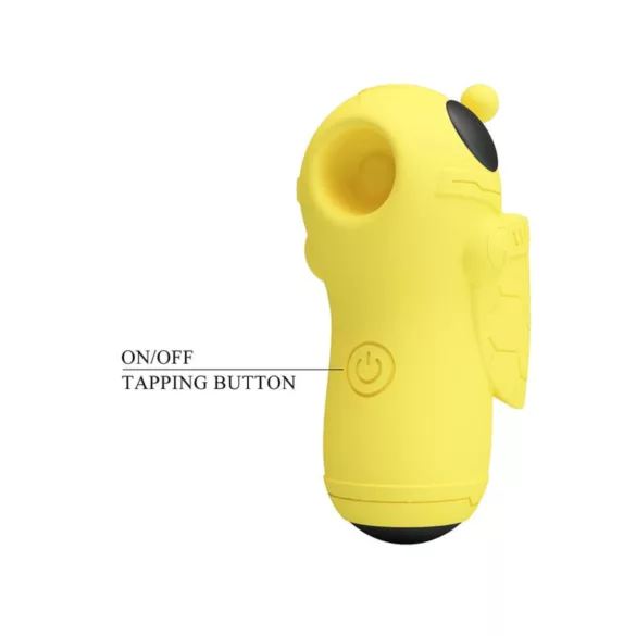 Pretty Love Magic Bee - stimulateur clitoridien doigt vibrant - silicone jaune