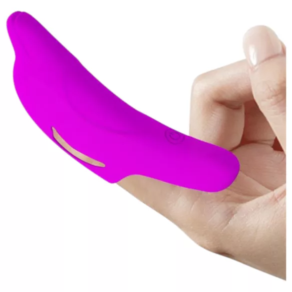 Pretty Love Delphini - mini vibromasseur doigt dauphin - silicone violet