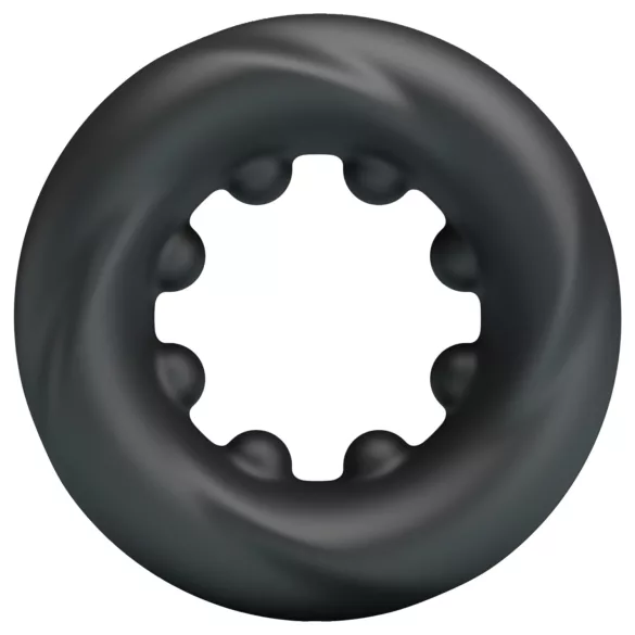 Crazy Bull - anneau pénis vibrant - silicone noir