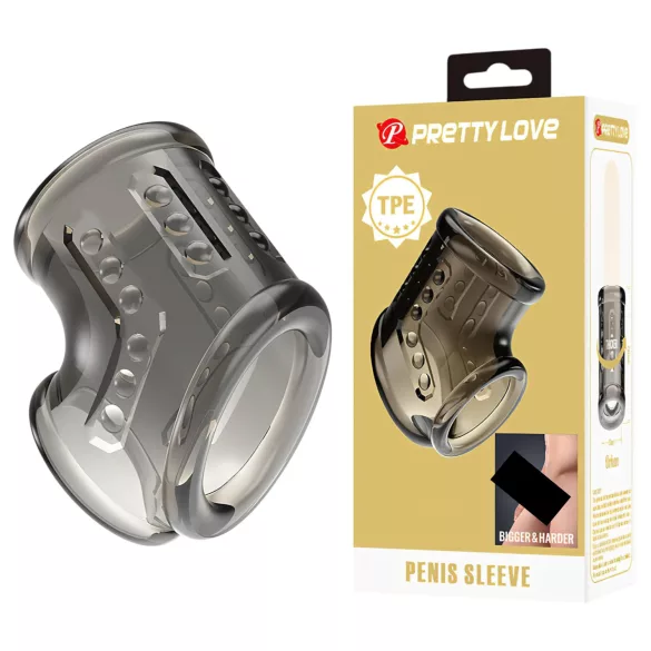 Pretty Love - anneau pénien et testiculaire (transparent)
