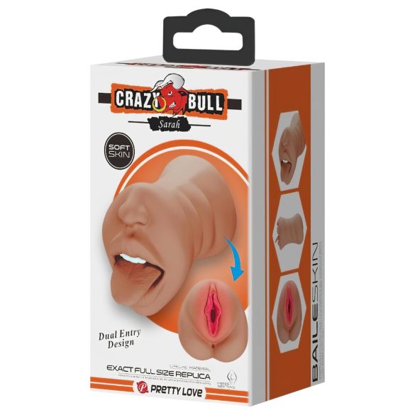 Crazy Bull - masturbateur bouche et vagin - couleur chair