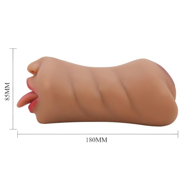 Crazy Bull - masturbateur bouche et vagin - couleur chair