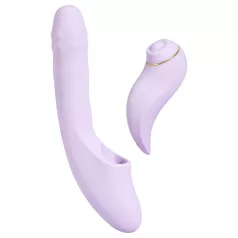   Svakom DuoGlow - Vibromasseur point G et clitoridien connecté à une application (violet)