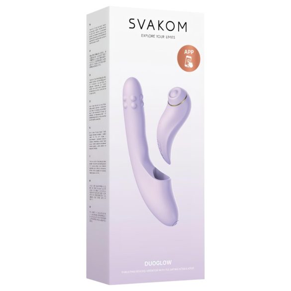 Svakom DuoGlow - Vibromasseur intelligent point G et clitoridien (violet)