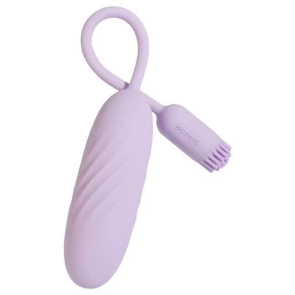 Svakom Plume - œuf vibrant 2‑en‑1 (violet)