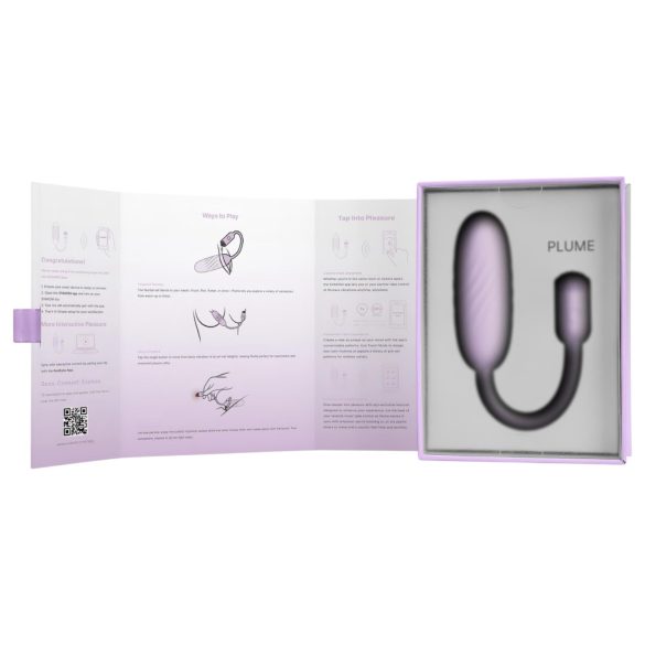 Svakom Plume - œuf vibrant 2‑en‑1 (violet)