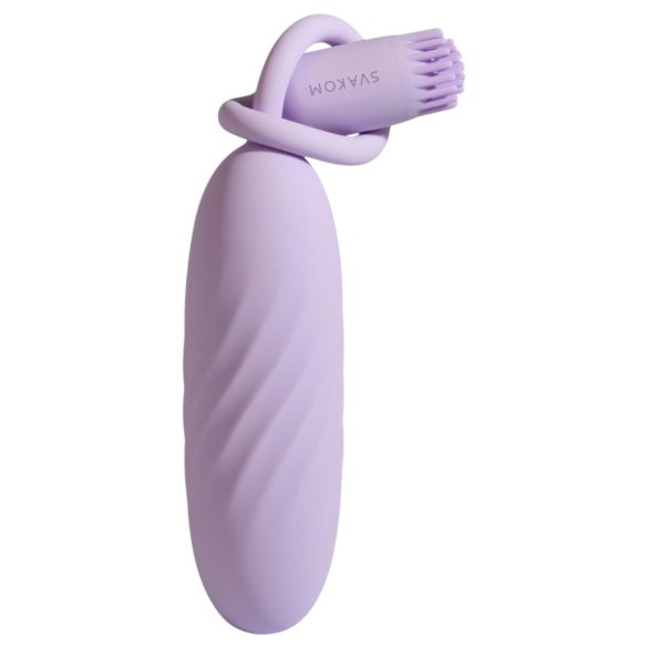 Svakom Plume - œuf vibrant 2‑en‑1 (violet)