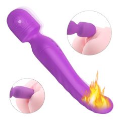 Vibromasseur chauffant 2 moteurs - Iris (violet) Vibromasseur chauffant 2 moteurs - Iris (violet)