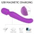 Vibromasseur Iris chauffant 2 moteurs (violet)