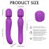 Vibromasseur Iris chauffant 2 moteurs (violet)