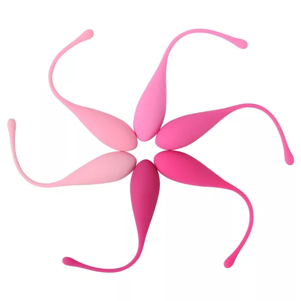 Sex HD Eggs - Boules de Kegel - Set 6 pièces - silicone rose