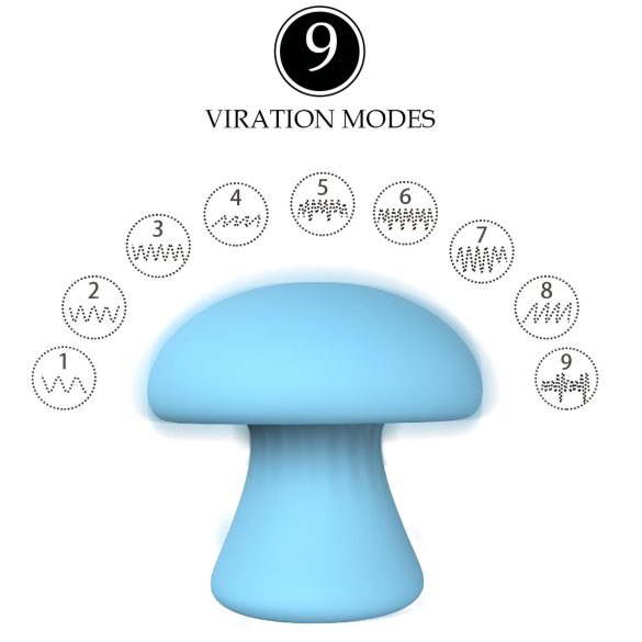 Magic Mushroom - masseur visage rechargeable (bleu)