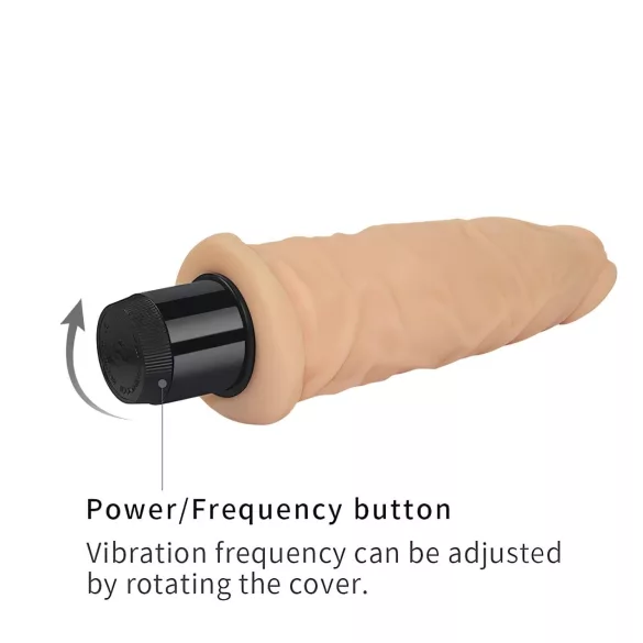 Lovetoy Real Feel - vibromasseur réaliste - 19 cm - couleur chair