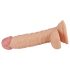 Lovetoy Real Extreme - dildo ventouse G-point avec testicules - 19cm (naturel)