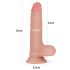 Lovetoy Nature Cock - Dildo réaliste double couche - 18cm (naturel)