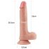 Dildo réaliste double couche - 20cm (naturel)