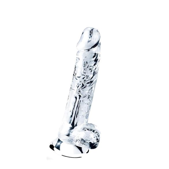 Lovetoy Flawless Clear - dildo ventouse - 19cm (transparent)
