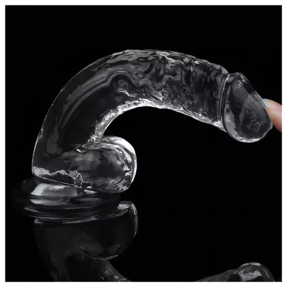 Lovetoy Flawless Clear - gode ventouse - 19cm - transparent