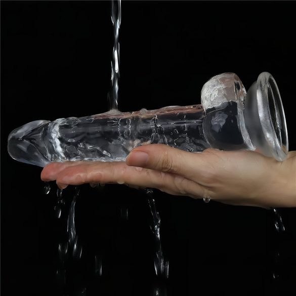 Lovetoy Flawless Clear - dildo ventouse - 19cm (transparent)
