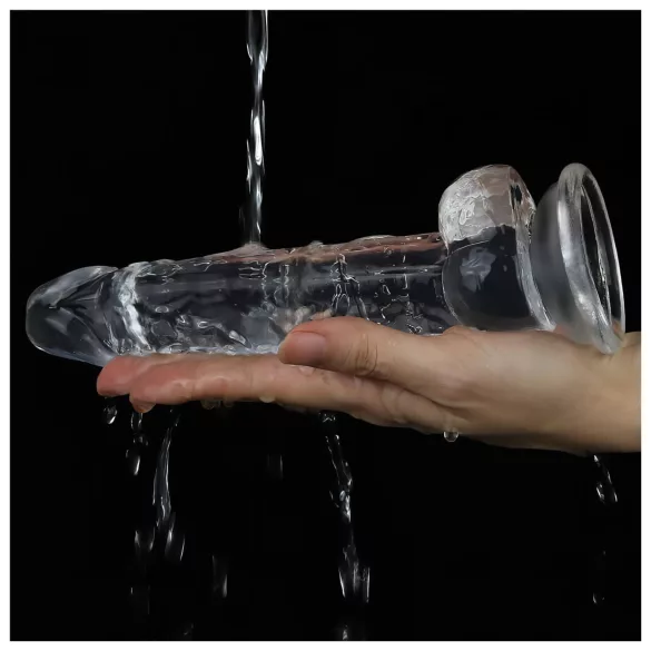 Lovetoy Flawless Clear - gode ventouse - 19cm - transparent