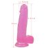 Dildo ventouse Lovetoy Jelly Studs - 20cm (rose)