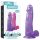 Lovetoy Jelly Studs - ventouse dildo - 20cm (violet)