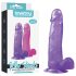 Lovetoy Jelly Studs - ventouse dildo - 20cm (violet)
