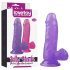 Lovetoy Jelly Studs - Dildo ventouse 15cm (violet)