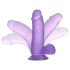 Lovetoy Jelly Studs - Dildo ventouse 15cm (violet)