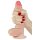 Lovetoy Sliding-Skin - Dildo double couche - 18cm (naturel)