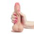Lovetoy Sliding-Skin - Dildo double couche - 18cm (naturel)