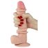 Lovetoy Sliding-Skin - dildo à double couche - 21cm (naturel)