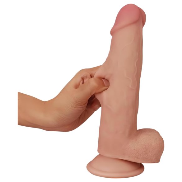 Lovetoy Sliding-Skin - dildo à double couche - 21cm (naturel)