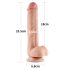 Lovetoy Sliding-Skin - Dildó à double couche - 23cm (naturel)