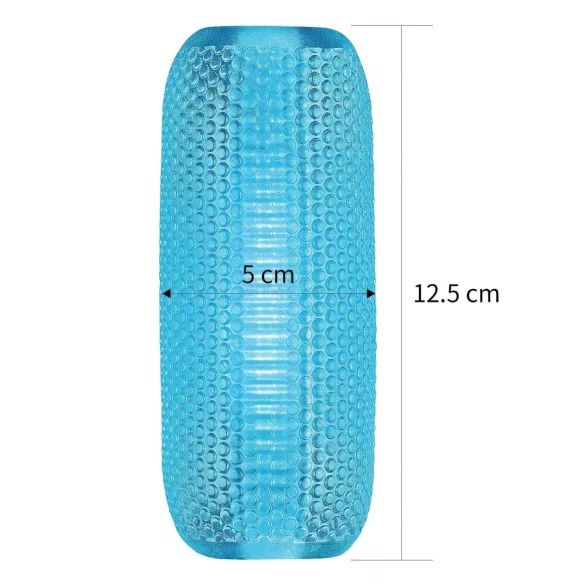 Lovetoy Training Master - Masturbateur nervuré double face (bleu)
