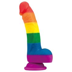   Lovetoy Prider - dildo en silicone réaliste - 19cm (arc-en-ciel)