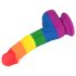 Lovetoy Prider - dildo en silicone réaliste - 19cm (arc-en-ciel)