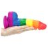 Lovetoy Prider - dildo en silicone réaliste - 19cm (arc-en-ciel)