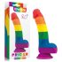 Lovetoy Prider - dildo en silicone réaliste - 19cm (arc-en-ciel)