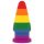 Lovetoy Prider - plug anal dilatateur - 15cm (arc-en-ciel)