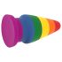 Lovetoy Prider - plug anal dilatateur - 15cm (arc-en-ciel)