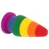 Lovetoy Prider - plug anal dilatateur - 15cm (arc-en-ciel)