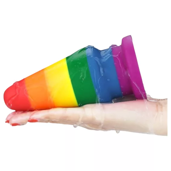 Lovetoy Prider - plug anal dilatateur - 15 cm (arc‑en‑ciel)
