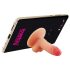 Support téléphone ventouse et minidildo (naturel)