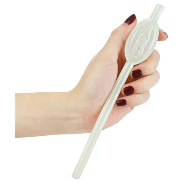 Lovetoy - paille lumineuse vagin - blanc