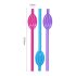 Lovetoy - pailles coquines (rose-bleu-lilas)