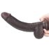 Lovetoy Sliding-Skin - dildo à double couche - 23cm (brun)